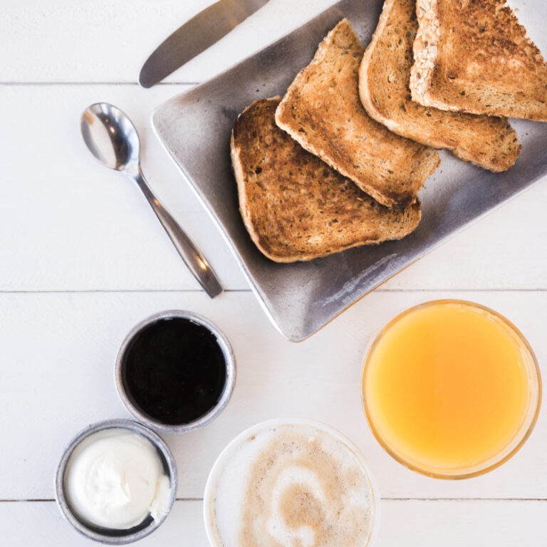 sweet toast and coffee pairing