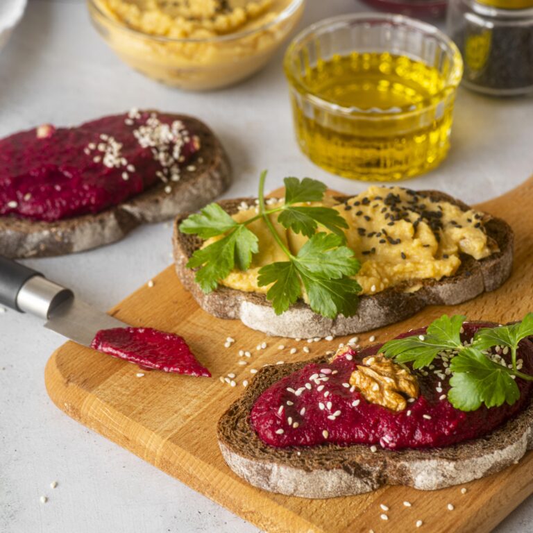 vegan breakfast toast and coffee